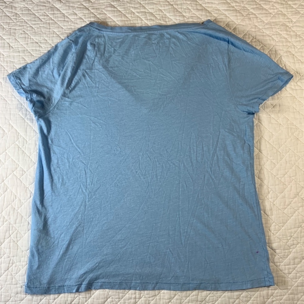 J.Crew Vintage Cotton Women’s T-Shirt Size Large Light Blue 100% Cotton (G16) - Picture 5 of 7